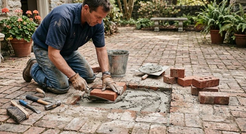 Brick Flatwork Repair in Gilbert, AZ
