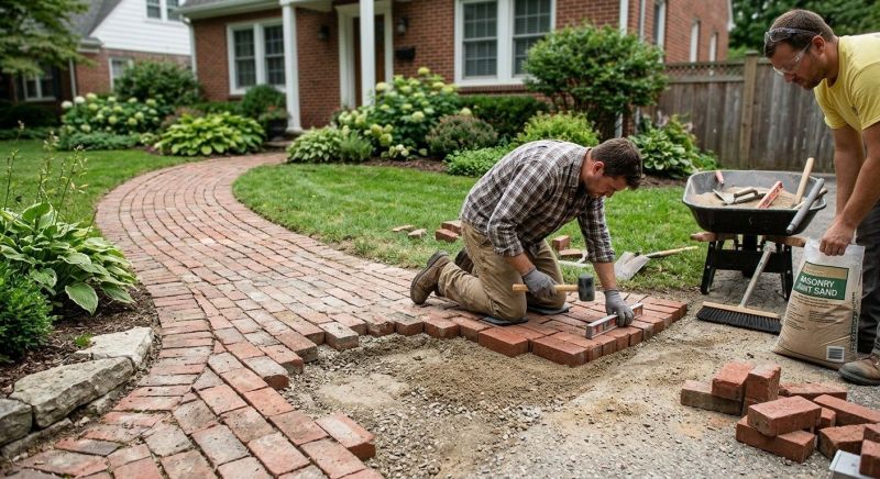 Brick Pathway Repair in Gilbert, AZ