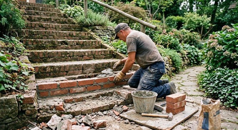 Brick Stairs Repair in Scottsdale, AZ