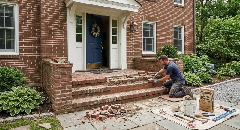 Brick Steps Repair in Gilbert, AZ