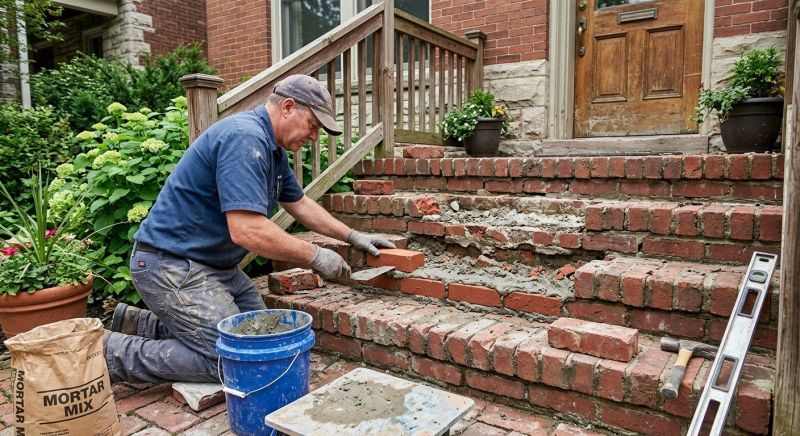 Brick Stoop Repair in Gilbert, AZ