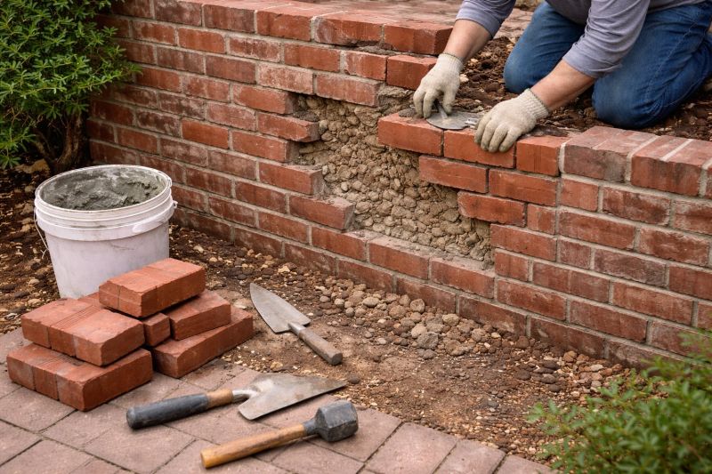 Brick Wall Repair in Gilbert, AZ