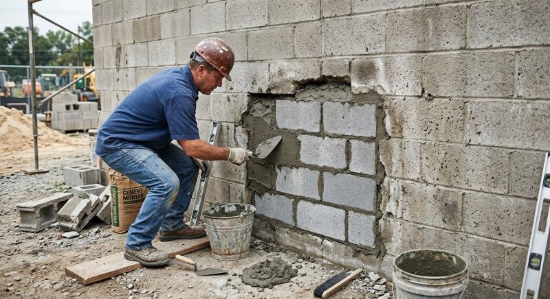 Cement Block Repair in Gilbert, AZ