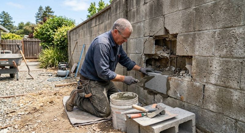 Concrete Block Repair in Laveen, AZ