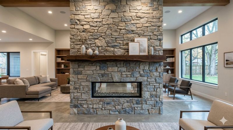 Stone Chimney Installation in Gilbert, AZ